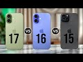 iPhone 17 Vs iPhone 16 Vs iPhone 15 || Full Specs Comparison