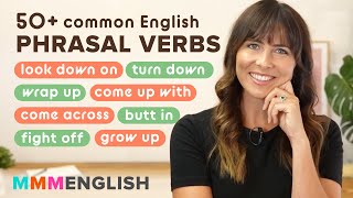 50+ COMMON ENGLISH PHRASAL VERBS (with workbook!)