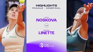 Linda Noskova vs. Magda Linette | 2024 Prague Semifinal | WTA Match Highlights