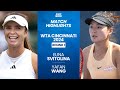 Elina Svitolina vs Yafan Wang AUGUST 13, 2024 (WTA Cincinnati 2024) #wta