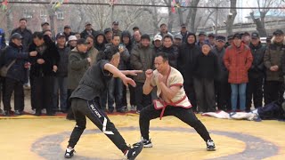 Chinese wrestling天津摔跤，马三岭一来准有大乐子，这场是“世界冠军”大战“全球冠军”