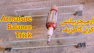 Armature balancing||manual balance machine||balance trick||armature balance method