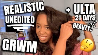 AN UNEDITED REALISTIC GRWM + ULTA 21 DAYS OF BEAUTY RECOMMENDATIONS 2019 |  Andrea Renee
