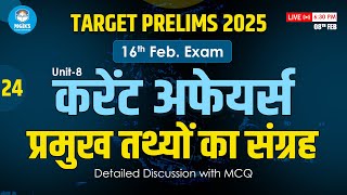 Current Affairs FOR MPPSC PRE 2025 | UNIT 8 प्रमुख तथ्यों का संग्रह | International Organization