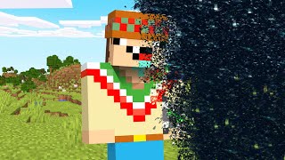 ¡Minecraft PERO lo que TOCO se CONVIERTE en VACIO! 😨🌑🖤 SILVIOGAMER MINECRAFT PERO