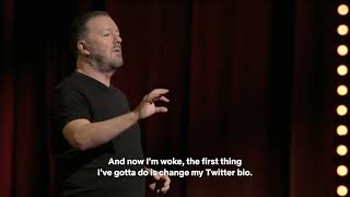 Ricky Gervais - Armageddon - ''I'm Woke, Twitter Bio'' Joke