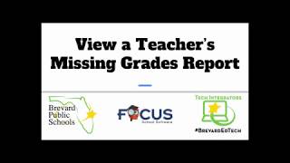 Access Teachers Missing Grades