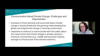 Blum Center Program: The Importance of Communication About Climate Change