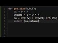 Python - Surface Area and Volume of a Box | Codewars 8KYU