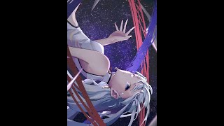 宇宙×チャイナドレス【イラストメイキング】