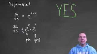 Separable Differential Equations Quiz