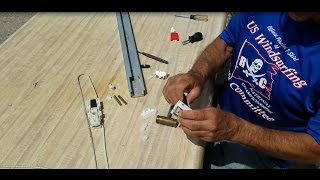 Mistral Windsurfing Board Mast Track Repair