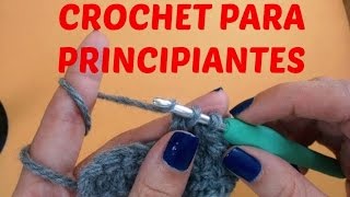 parte 1: punto cadena (paso a paso) Crochet para principiantes