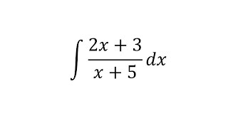 integral of 2x + 3 / x + 5 dx