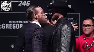 UFC 246 Conor McGregor VS Donald Cowboy Cerrone Press Conference Face Off