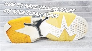 how to make soles clear again