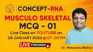 CONCEPT OF MUSCULO SKELETAL M.C.Q. - 01 | Concept RNA Jaipur