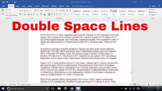 How To Double Space Lines In Microsoft Word (EASY Tutorial)