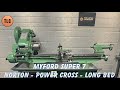 Myford Super 7 Long bed Power Cross Norton Gearbox Lathe Svarv Tornio Drehmaschine