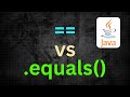How does the == operator differ from the .equals() method?