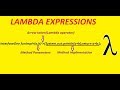 Lambda expressions in java 8