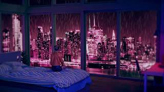 Cosy Rain on Window Ambiance with Lofi Music| 🎧 Perfect for Relaxing and Sleeping | Lofi Mix
