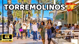 🇪🇸[4K] TORREMOLINOS Beach Walk - Winter in Spain, Costa del Sol, Andalusia