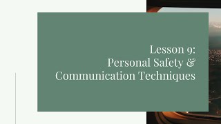 Creating a Trauma Informed Library - Module 3: Lesson 9
