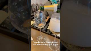 Two glasses of Alfred Gratien Brut Nature champagne please #champagne #alfredgratien #paris