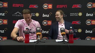 Petteri Koponen and Sam Mennenga press conference vs Tasmania JackJumpers - Round 17, NBL25