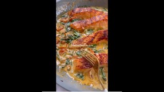 Salmon in a Creamy Chorizo Sauce