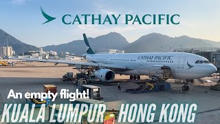 An Empty A330! | Cathay Pacific Economy Class | A330-300 | Kuala Lumpur - Hong Kong | Trip Report
