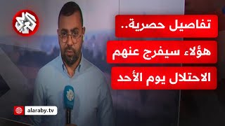 مصادر تكشف للتلفزيون العربي تفاصيل حصرية.. قائمة الأسرى الفلسطينيين الذين سيُفرج عنهم يوم الأحد