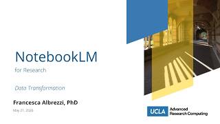 NotebookLM for Research: Data Transformation