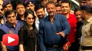 Sanjay Dutt First Reaction After Coming Out Of Yerwada Jail, Pune
