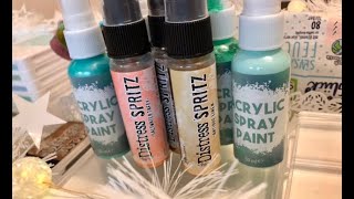 Produkttest Distress Spritz Ranger & Acrylic Spray Paint Action