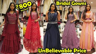 ₹800 Unbelievable Price Exclusive Party Bridal Gowns Only @ PoshBridalStudio Sowcarpet Chennai