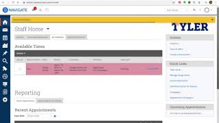 Setting Up Availability in Navigate-EAB - 2-21-2020