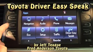 Toyota Driver Easy Speak Intercom - Easy Demo