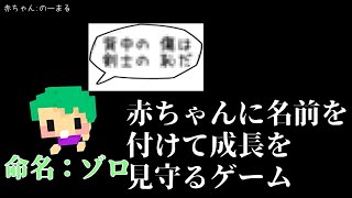 【いちばん良い名前をたのむ】赤ちゃんに『ゾロ』と名付けたら…とんでもない人生になった【実況プレイ動画】