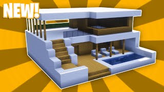 Minecraft : How To Build a Small Modern House Tutorial (#49)