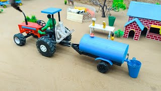 diy mini tractor making bricks and home pipe bridge | diy construction machine | @Acrofter1