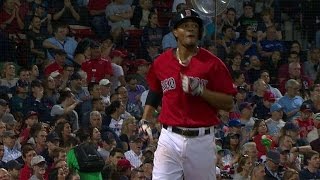 TOR@BOS: Hanley plates Bogaerts with an RBI groundout