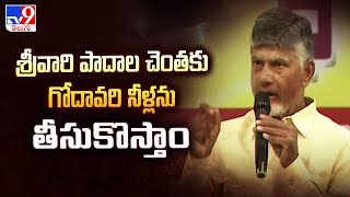 శ్రీవారి పాదాల చెంతకు గోదావరి నీళ్లను తీసుకొస్తాం : CM Chandrababu - TV9