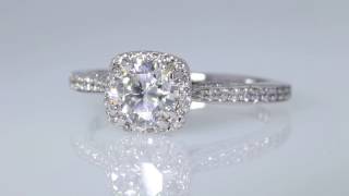 0.94CT Round Brilliant Diamond Tacori Engagement Ring Forever Mark Certified Appr $8K $3495