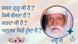 Shabad Guru Ki Hai, kithey vasda hai, karda ki hai, anubhav kivey hunda hai ? Bauji Spiritual Talk