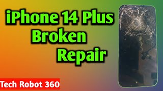 IPhone 14 Plus Back Glass and Display Replacement Full Repair.