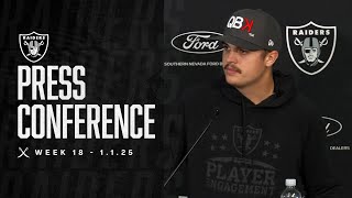 Aidan O'Connell  Presser - 1.1.25 | Raiders | NFL