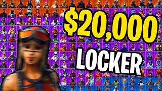 My $20,000 Fortnite Locker Tour! (RAREST FORTNITE SKINS)