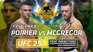 UFC 257 Poirier vs McGregor Fight Predictions Full Card | MMA Hoodie